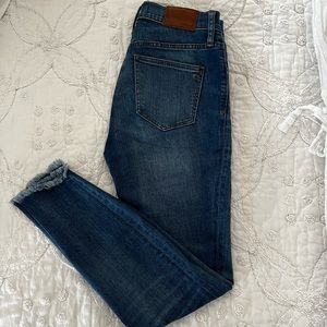 Madewell 10” high rise skinny jeans